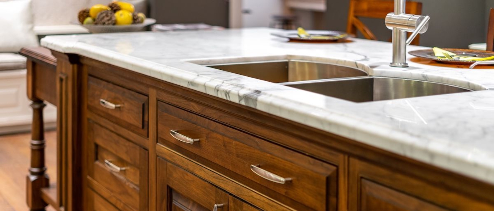 Gabinetes de cocina en madera de nogal Diseño y resistencia