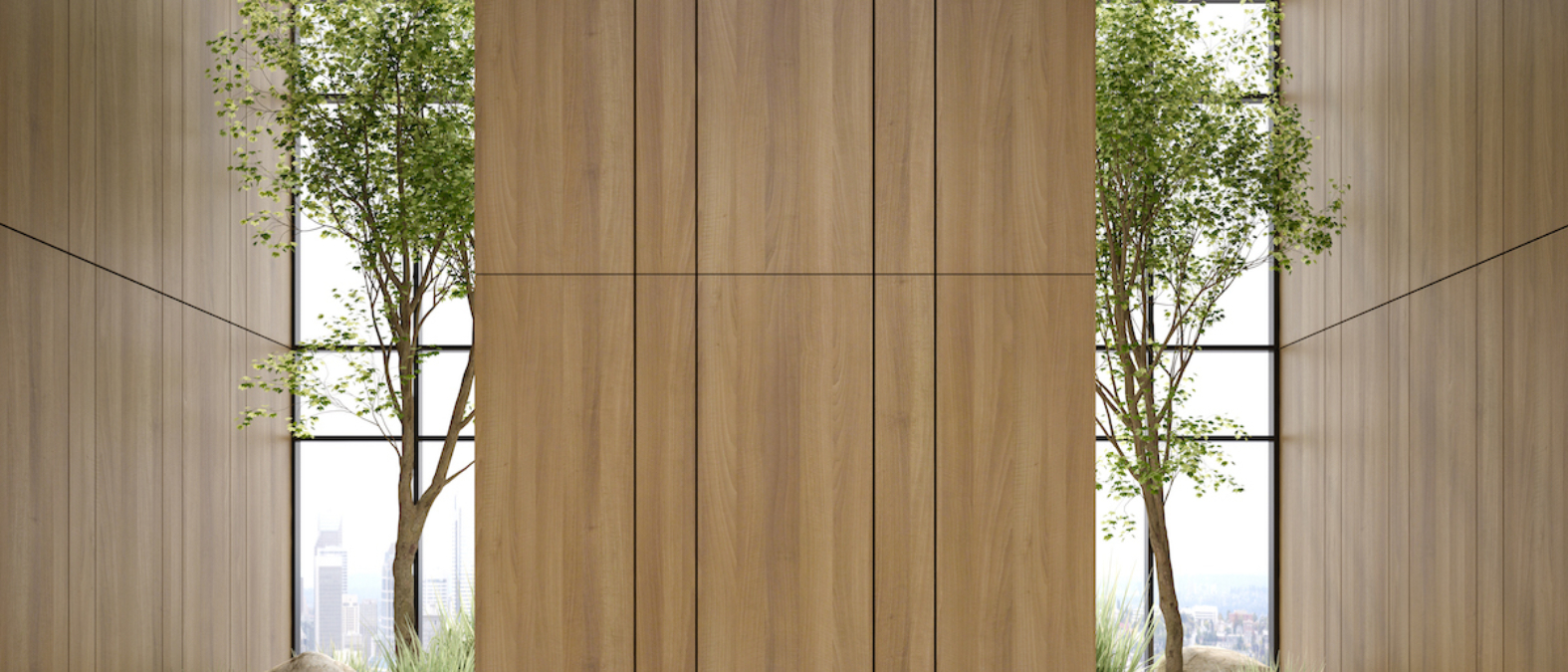 Encino rojo en ebanistería e interiores arquitectónicos